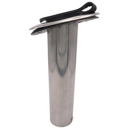 Flush-Mount Stainless Steel Fishing Rod Holder – 42mm Internal Diameter - 75°