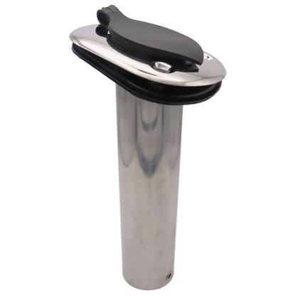 Flush-Mount Stainless Steel Fishing Rod Holder – 42mm Internal Diameter - 75°