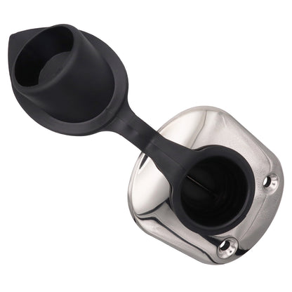 Flush-Mount Stainless Steel Fishing Rod Holder – 42mm Internal Diameter - 60°
