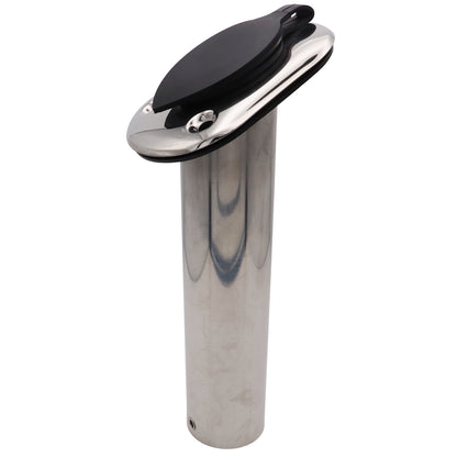 Flush-Mount Stainless Steel Fishing Rod Holder – 42mm Internal Diameter - 60°