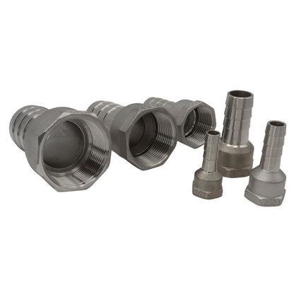 Pipe Fitting With Internal Thread - 3/8” to 1.5” BSP - A4 Stainless Steel