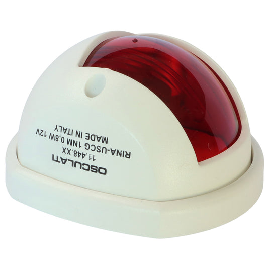 Osculati Compact 12 LED Navigation Red Port Light, For Boats Up To 12m In Length, 112.5 Degrees Left