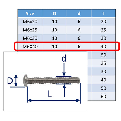 A4 Stainless Steel Button Socket-Head Screws – Marine Grade Stainless Steel
