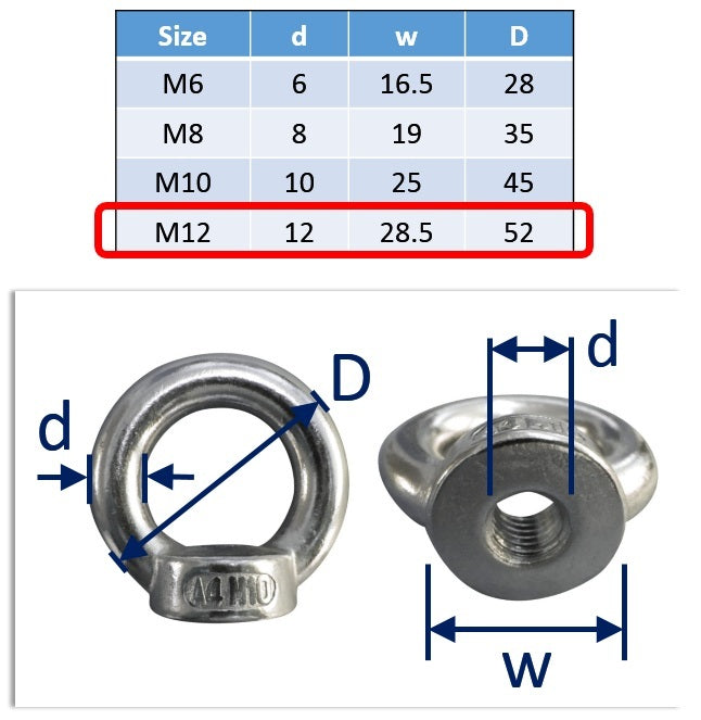 High Quality Stainless Steel Prop Nut For 1/8 4mm 3/16 5mm 1/4 RC Boat – 1PC