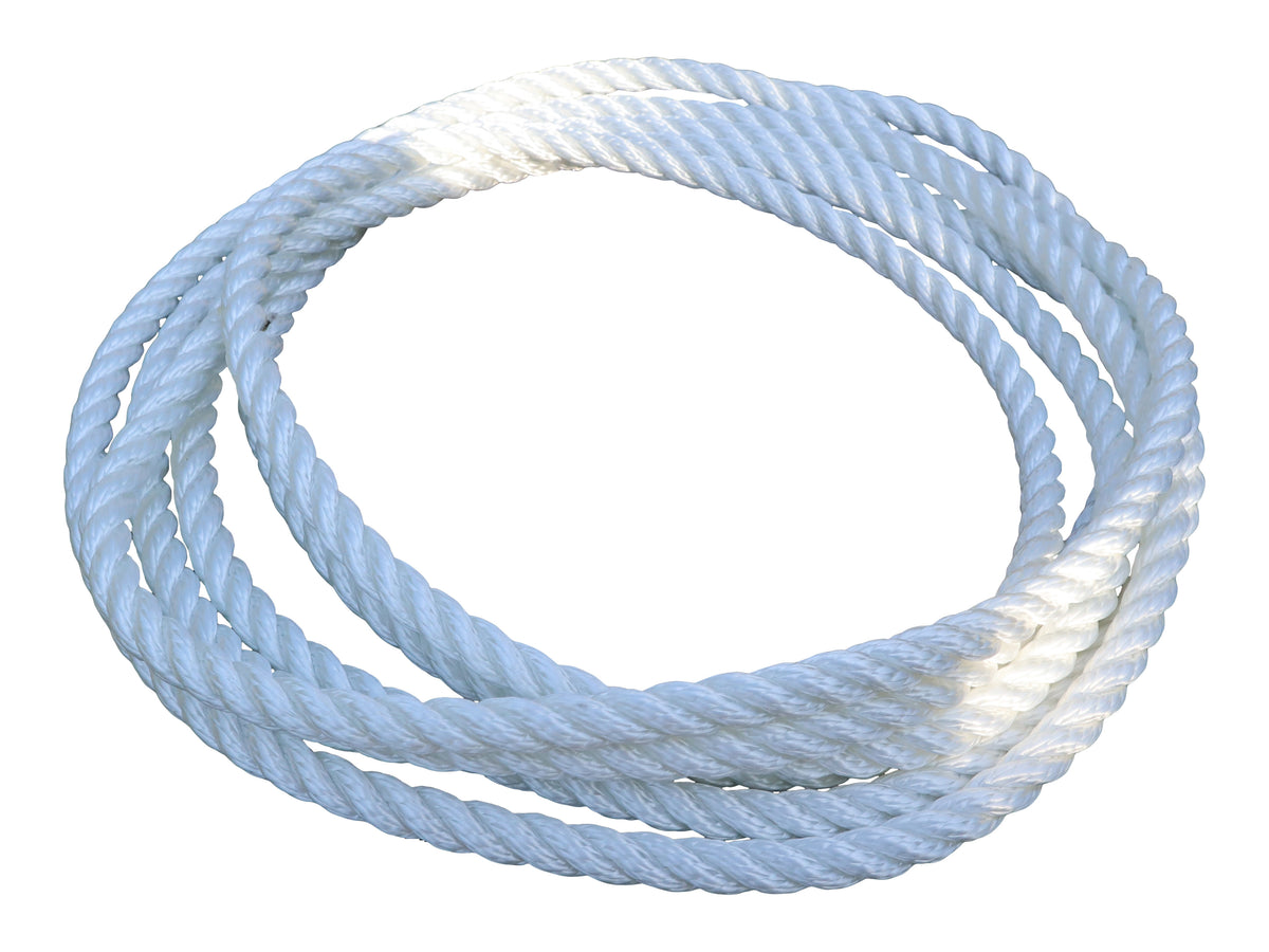 Saling Rope Sailing Rope / Boat Rope, Polyester 3-Strand White, Heat-Set For Impro ...