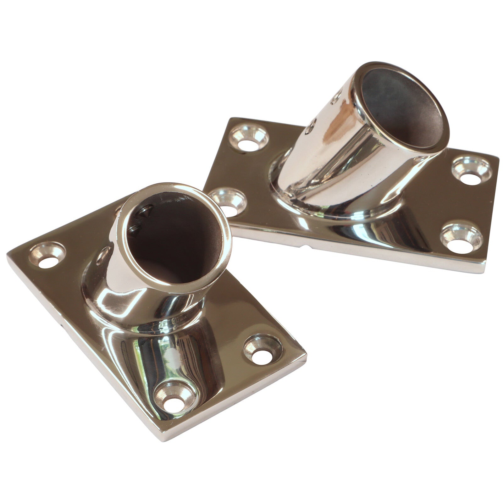 Rod Holder 316 Stainless Steel Boat Railing Flanges - 60 Degree Tube ...