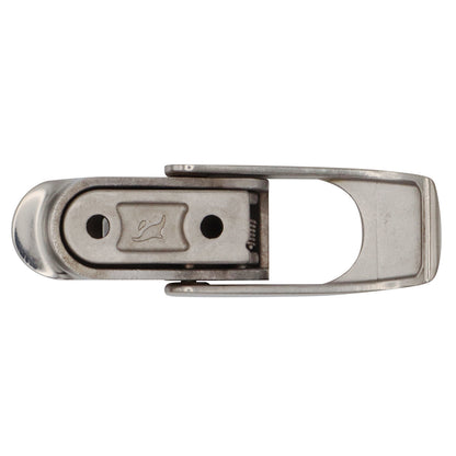 Sprung Lockable Hasp – Polished 316-Grade Stainless Steel – With Loop For Padlock
