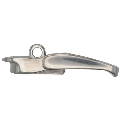 Sprung Lockable Hasp – Polished 316-Grade Stainless Steel – With Loop For Padlock