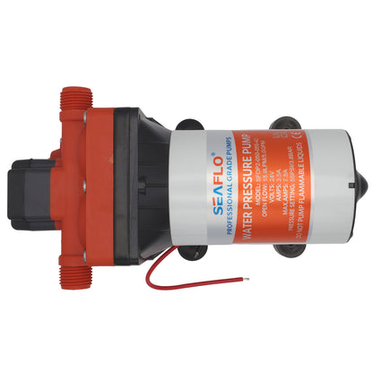 SEAFLO Water Pressure Pump- 42 Series - 24 Volts - Open Flow 5.0 GPM - Max Draw 7.5A - 4-Chamber Diaphragm Pump