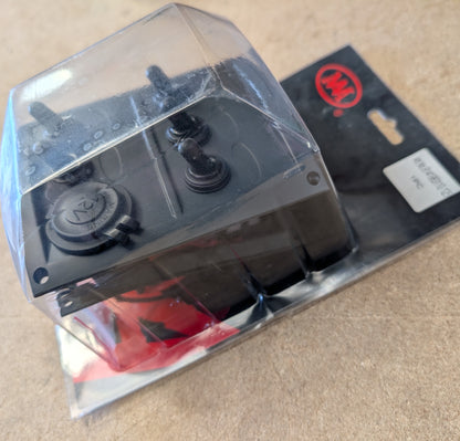 Waterproof 5-Gang Switch Panel With Cigarette Lighter Socket