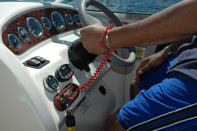 kill-switch mounted to boat console