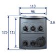 5-Gang Electrical Marine Switch Panel With 12V Cigarette Lighter Socket image #2
