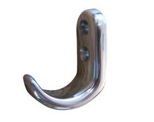 Coat Hook (Polished Marine-Grade Stainless Steel) With Rounded Shape