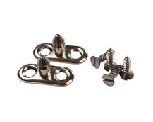 Boat Canopy Pull-Up Fixing Stud, Nickel-Plated Brass (2 pack)