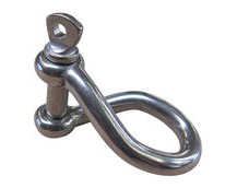 Twisted Shackle In 316 Stainless Steel, Sail Clew