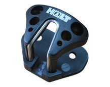 Fairlead for small cam cleat with integrated base.