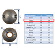 Zinc Shaft Anode For Boat Prop Shafts In Salt Water, To Protect From Corrosion image #2
