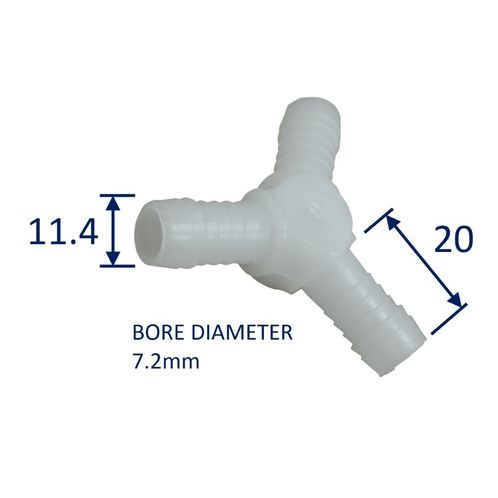 Plastic Y-Connector Hose Joining Fitting / Pipe Splitting Fitting image #1