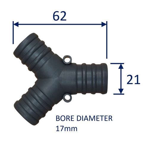 Plastic Y-Connector Hose Joining Fitting / Pipe Splitting Fitting image #3