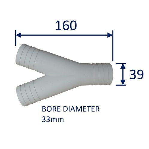 Plastic Y-Connector Hose Joining Fitting / Pipe Splitting Fitting image #6