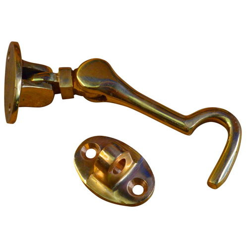 Brass cabin hook / door holder