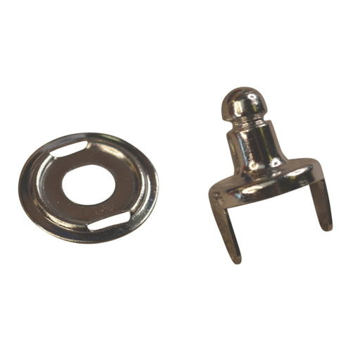 Boat Canopy Pull-Up Cloth Fixing Stud, Nickel-Plated Brass (2 pack) image #