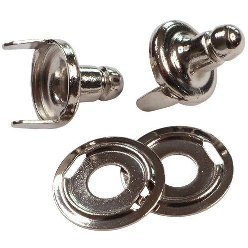 Boat Canopy Pull-Up Cloth Fixing Stud, Nickel-Plated Brass (2 pack) image #