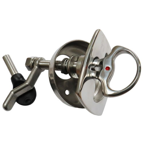 Boat Hatch Lock-Down Handle With Twist Lock Action And Locking Key image #1