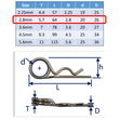 316 Stainless Steel Spring Cotter Pin, With Double Loop, Marine Grade image #2