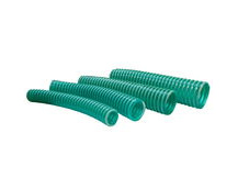 Flexible Green-Tinted PVC Marine Delivery and Suction Hose With Spiral Reinforcing