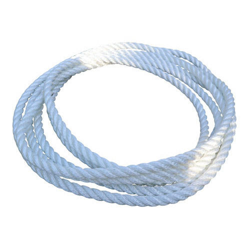 white 3-strand polyester rope