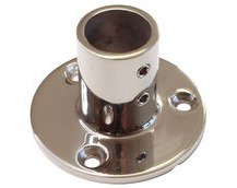 Tube Mounting Support, Flanged 316 Stainless Steel 90-Degree Tube Mounting Socket