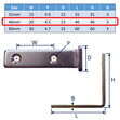 Stainless Steel Corner Brace, Angle Bracket, Connecting Bracket In 304 Stainless image #1