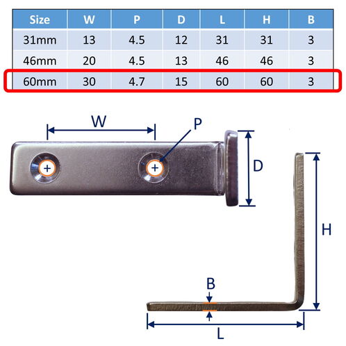 Stainless Steel Corner Brace, Angle Bracket, Connecting Bracket In 304 Stainless image #2