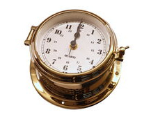 brass nautical clock