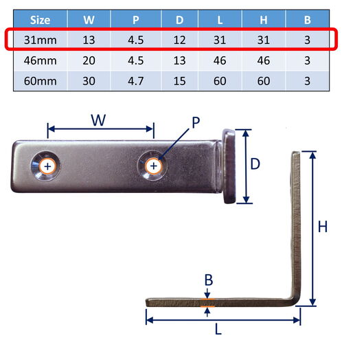 Stainless Steel Corner Brace, Angle Bracket, Connecting Bracket In 304 Stainless image #3