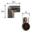 Stainless Steel Tubular Elbow-Fitting (90-Degree Fitting), For Jointing Stainless Steel Tubing image #1
