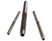 stainless steel swage fitting with wood thread
