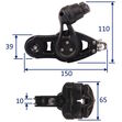 Nautos Organic 57 Fiddle Swivel Sailing Pulley Block With Ball Race & Cam-Cleat image #1