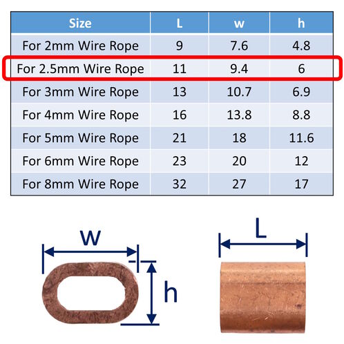Copper Wire Rope Ferrules image #2