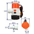 12V SEAFLO 1100 GPH Electric Bilge Pump With Modular Quick Connect and Non-Return Valve image #1