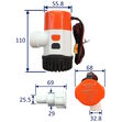 24V SEAFLO 1100 GPH Electric Bilge Pump With Modular Quick Connect and Non-Return Valve image #1