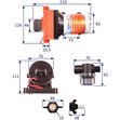 SEAFLO Water Pressure Pump- 42 Series, 24 Volts, 4-Chamber Diaphragm Pump, Adjustable Pressure Switch image #3