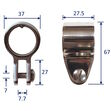 Stainless Steel Round Tube Connection Bracket For Lug Attachment, In 316 Stainless Steel image #3
