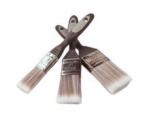 3 synthetic paint brushes