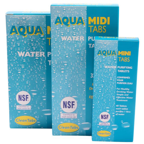 Aqua tabs for boat drinking water