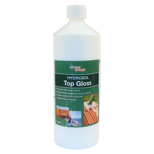 Hydrosol Top Gloss, Clear Acrylic Varnish, For Wood & Ply, Decks & Masts image #2