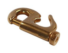 Bronze roll-over crimp-on piston hank 