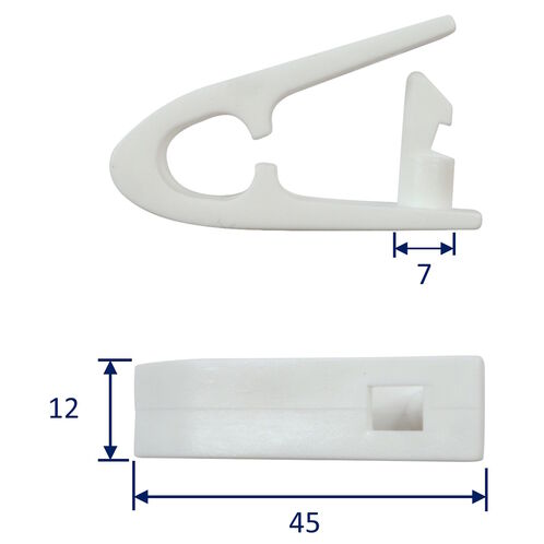 Plastic Sail Hanks Available In 2 Sizes, Jib Hanks Clip-On Attachment For Your Jib / Foresail image #2