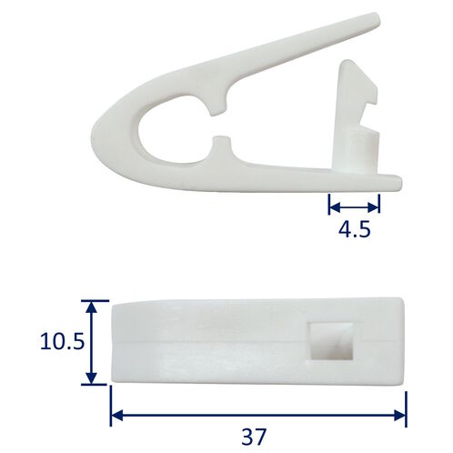 Plastic Sail Hanks Available In 2 Sizes, Jib Hanks Clip-On Attachment For Your Jib / Foresail image #1